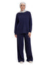 Medieval Blue Line Knit Suit - Khotwh